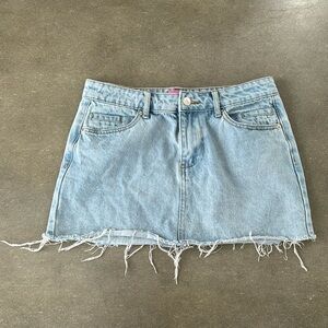 Edikted mini denim skirt
